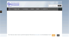 Desktop Screenshot of goldsmithpersonnel.co.uk